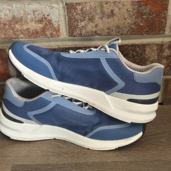 Peter Millar Camberfly Sneaker Mens Size 9 Casual Shoes Golf Ocean Blue Athletic - Picture 6 of 9